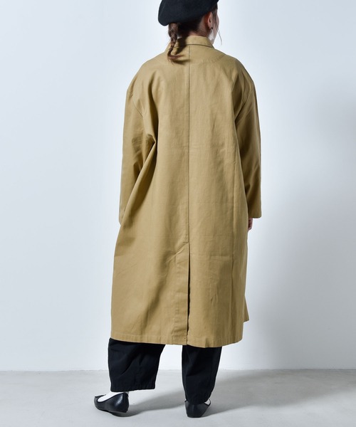 「folka」 ステンカラーコート M ベージュ レディース_画像7