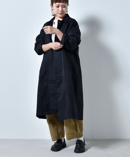 「folka」 ステンカラーコート M ベージュ レディース_画像9