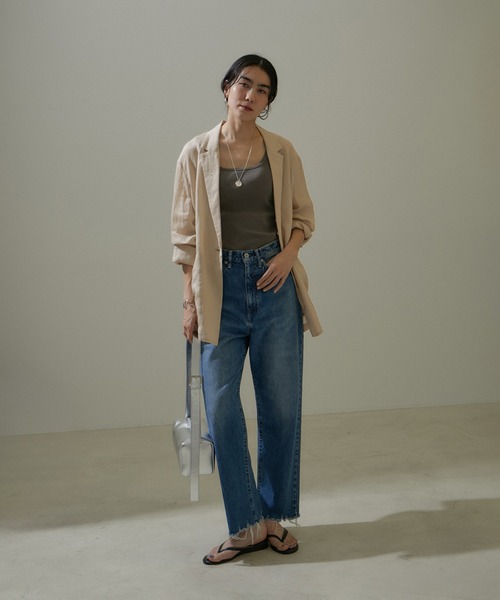 「SALON adam et rope'」 ジャケット M カーキ レディースの画像