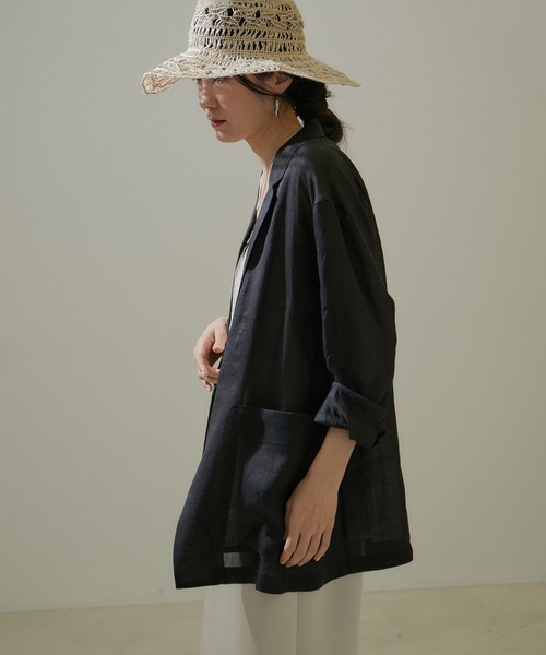 「SALON adam et rope'」 ジャケット M カーキ レディースの画像