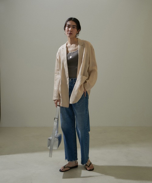 「SALON adam et rope'」 ジャケット M カーキ レディースの画像