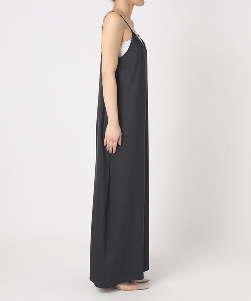 オールインワン dull satin パンツドレス レディースの画像
