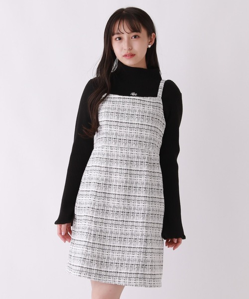 「repipi armario」 「KIDS」キャミソールワンピース SMALL ブラック キッズ_画像5
