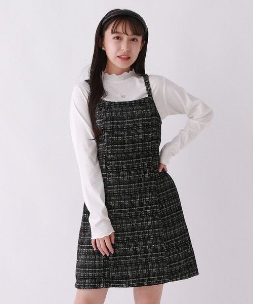 「repipi armario」 「KIDS」キャミソールワンピース SMALL ブラック キッズ_画像6