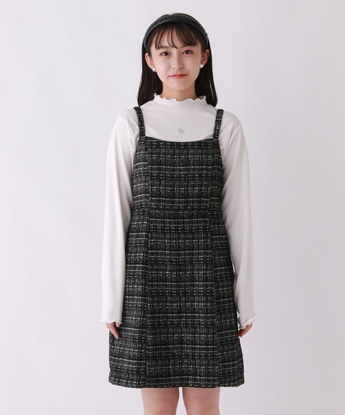 「repipi armario」 「KIDS」キャミソールワンピース SMALL ブラック キッズ_画像7
