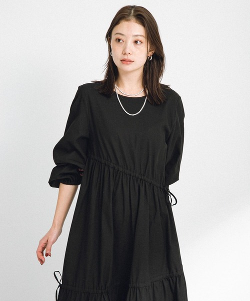 「URBAN RESEARCH Sonny Label」 長袖ワンピース FREE ブラック レディース_画像3