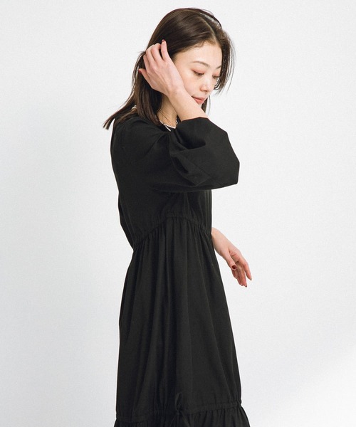 「URBAN RESEARCH Sonny Label」 長袖ワンピース FREE ブラック レディース_画像5