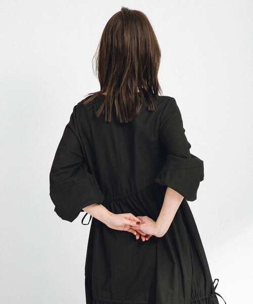 「URBAN RESEARCH Sonny Label」 長袖ワンピース FREE ブラック レディース_画像6