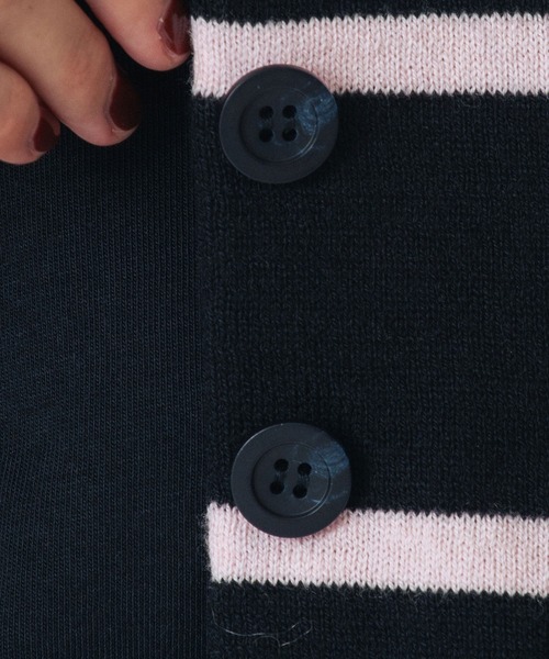 「ROSE BUD」 ニットカーディガン ONE SIZE グレー レディース_画像5