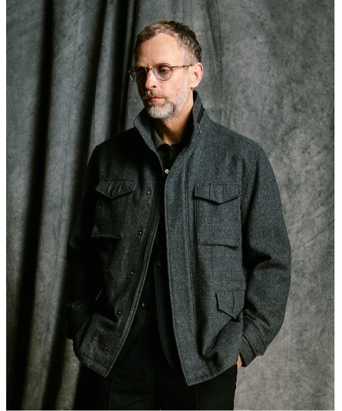 ミリタリージャケット モッズコート milled wool field jacketの画像