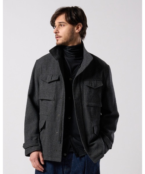 ミリタリージャケット モッズコート milled wool field jacketの画像