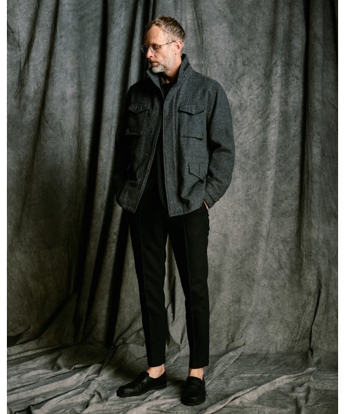 ミリタリージャケット モッズコート milled wool field jacketの画像