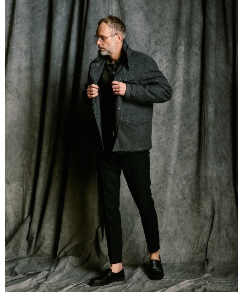 ミリタリージャケット モッズコート milled wool field jacketの画像