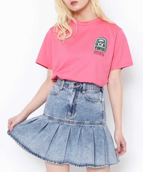 「PUNYUS」 ミニスカート 2 ライトブルー レディース_画像3