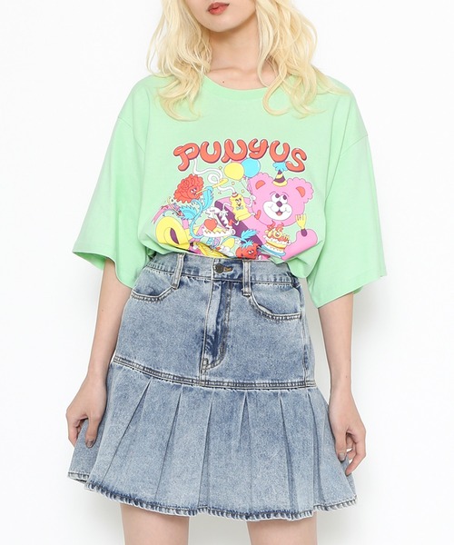 「PUNYUS」 ミニスカート 2 ライトブルー レディース_画像6