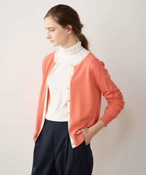 「LE SOUK HOLIDAY」 カーディガン L ネイビー レディース_画像4