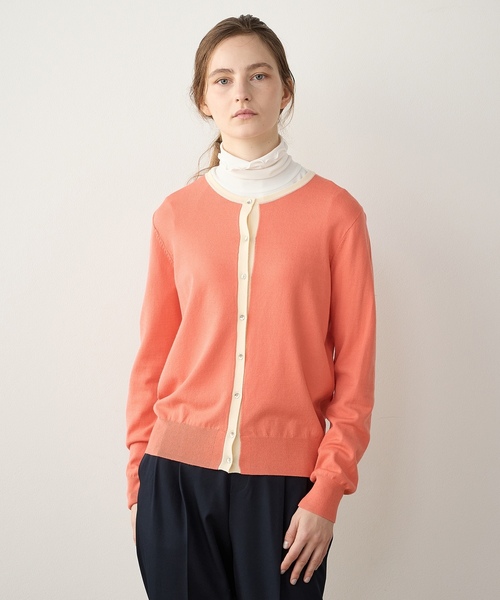 「LE SOUK HOLIDAY」 カーディガン L ネイビー レディース_画像5
