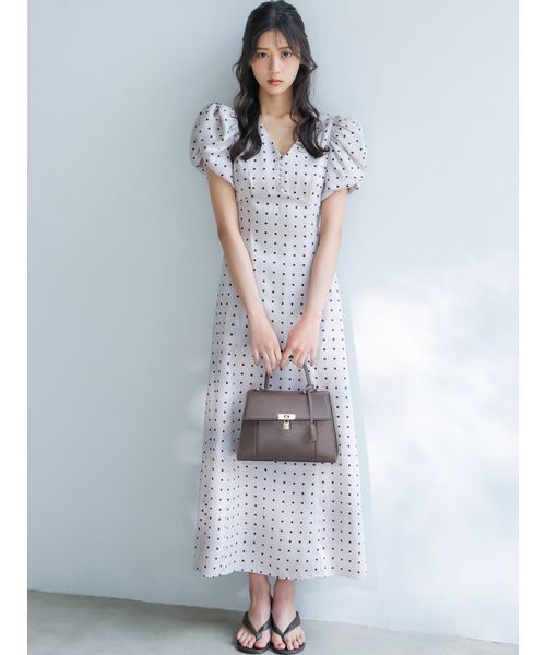 ハンドバッグ スカーフパッドロックバッグの画像