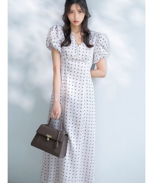ハンドバッグ スカーフパッドロックバッグの画像