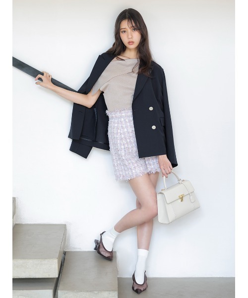 ハンドバッグ スカーフパッドロックバッグの画像