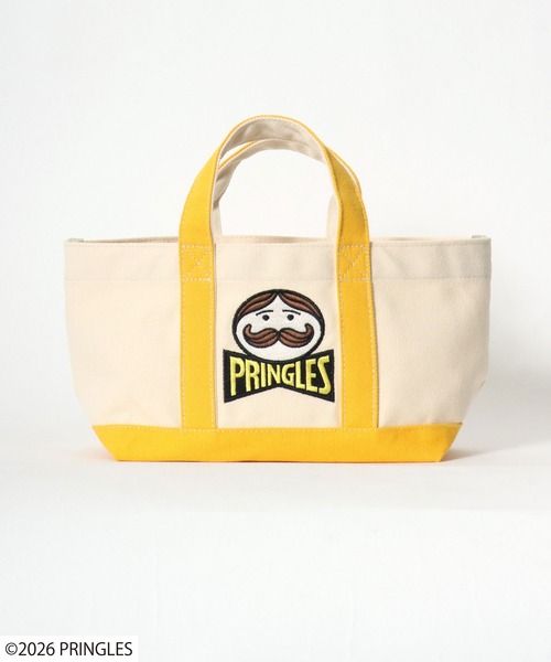 トートバッグ Pringles（プリングルズ） Mr.P ワンポイント刺繍 配色