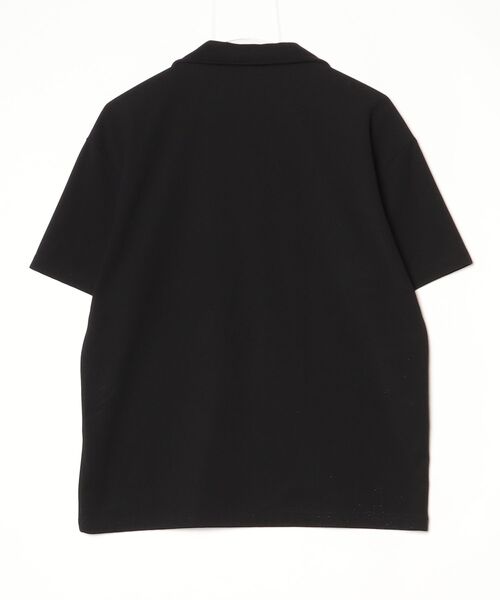 「aimoha」 半袖ポロシャツ MEDIUM ブラック メンズ_画像2