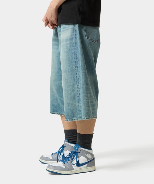 HUF（ハフ） ハーフパンツ ジーンズ EXPRESSION WASHED DENIM BAGGY