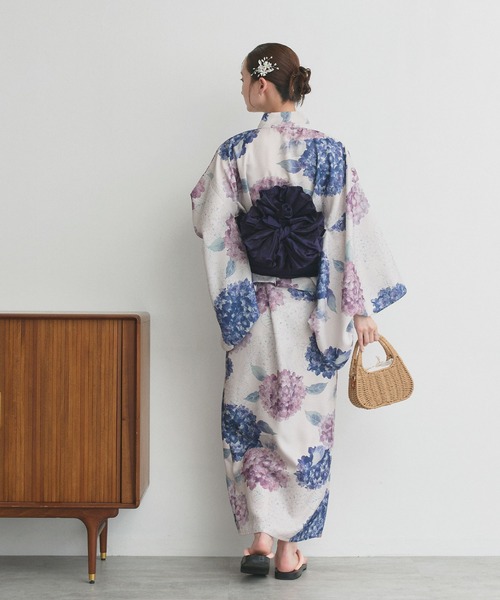 ad thie（アドティエ） 浴衣 紫陽花柄 セパレート 浴衣 4点セット