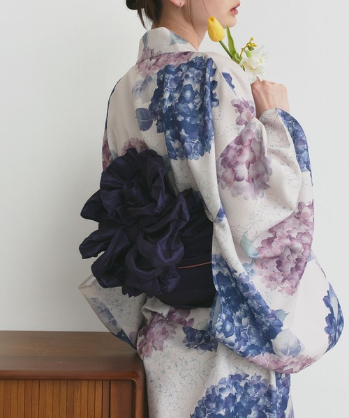 ad thie（アドティエ） 浴衣 紫陽花柄 セパレート 浴衣 4点セット