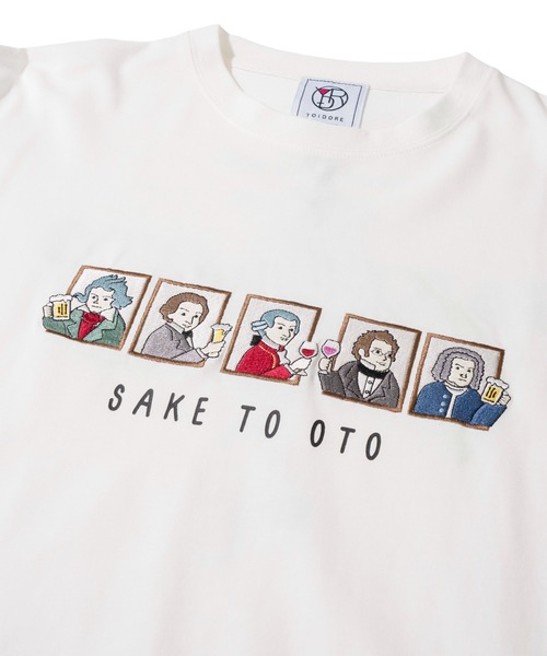 tシャツ 「YOIDORE」酒と音楽 刺繍MIX バックプリントTシャツ / グラフィックTシャツ メンズ レディース | ADPOSION | 11