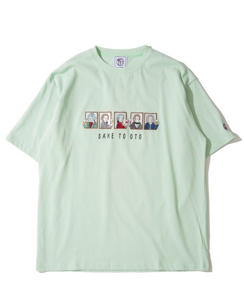 tシャツ 「YOIDORE」酒と音楽 刺繍MIX バックプリントTシャツ / グラフィックTシャツ メンズ レディース | ADPOSION | 08
