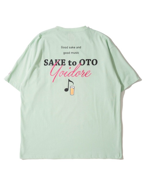 tシャツ 「YOIDORE」酒と音楽 刺繍MIX バックプリントTシャツ / グラフィックTシャツ メンズ レディース | ADPOSION | 09