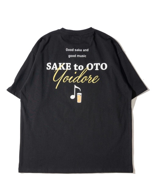 tシャツ 「YOIDORE」酒と音楽 刺繍MIX バックプリントTシャツ / グラフィックTシャツ メンズ レディース | ADPOSION | 07