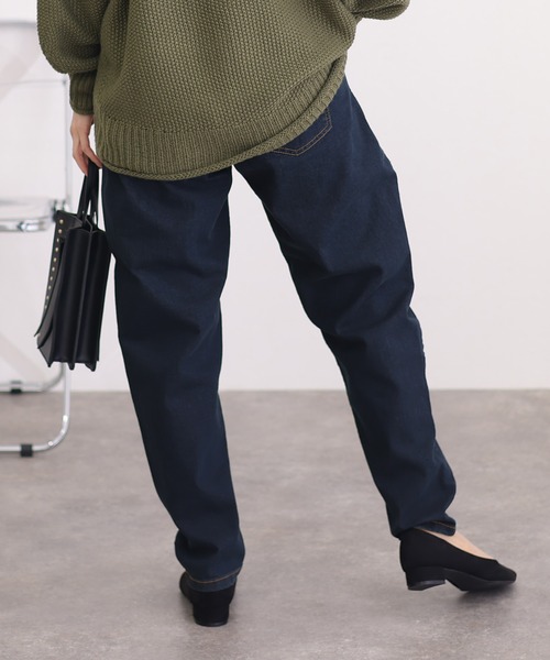「ElegChic」 デニムパンツ M ネイビー レディース_画像8
