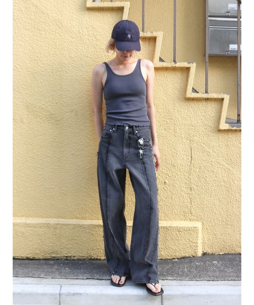 Ungrid（アングリッド） ワイドパンツ ジーンズ デニム デニムパンツ