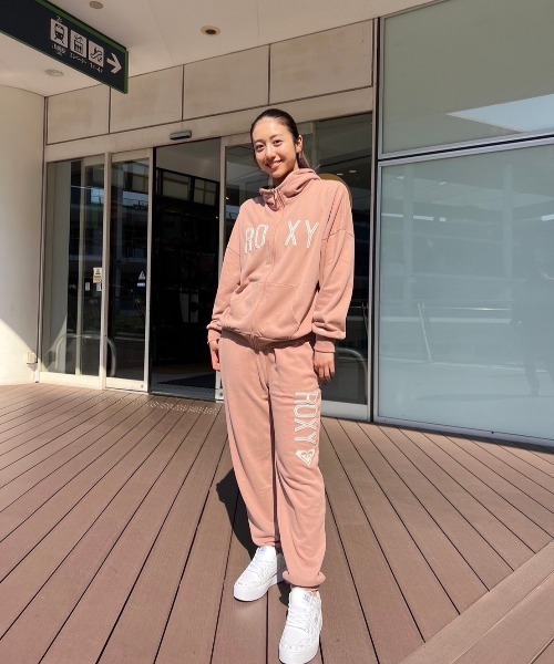 「ROXY」 ジップアップパーカー SMALL ブラック レディース_画像3
