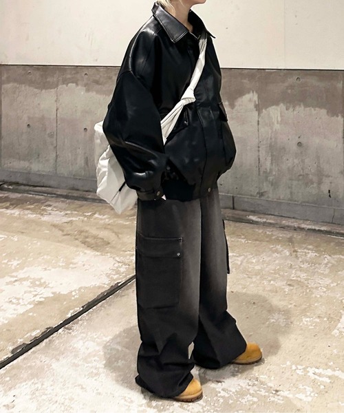 「sedacle」 デニムパンツ LARGE ブラック メンズ_画像4