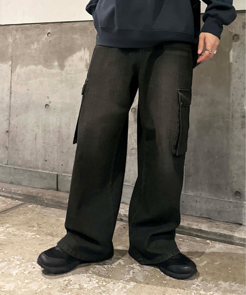 「sedacle」 デニムパンツ LARGE ブラック メンズ_画像7