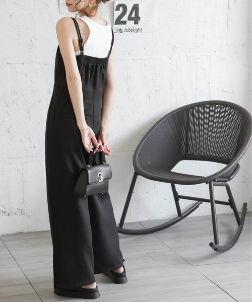 「AMELY」 「La-gemme」オーバーオール M ネイビー レディース_画像6