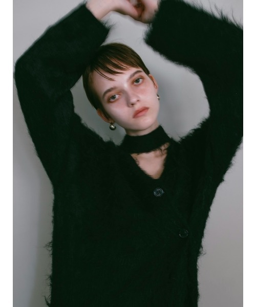sahara（サハラ） カーディガン 「26AW PRE ORDER」Shaggy Knit Deform