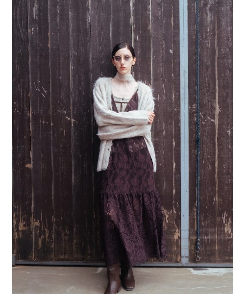 sahara（サハラ） カーディガン 「26AW PRE ORDER」Shaggy Knit Deform