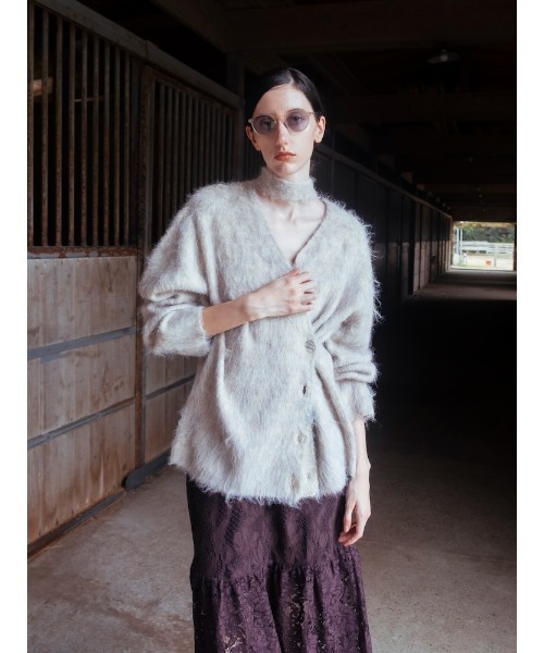 sahara（サハラ） カーディガン 「26AW PRE ORDER」Shaggy Knit Deform