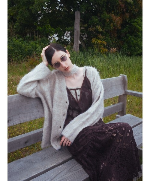 Xfrm カーディガン sahara（サハラ） カーディガン 「26AW PRE ORDER」Shaggy Knit Deform