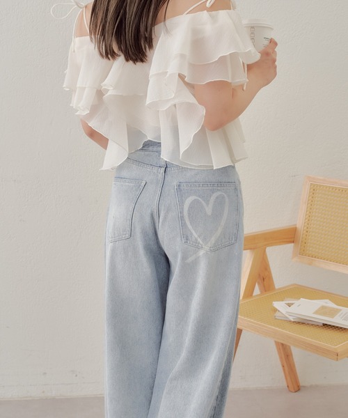 「Chico」 デニムパンツ 0 グレー レディース_画像4