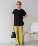 tシャツ 半袖 フレンチスリーブ総レースプルオ...の詳細画像1