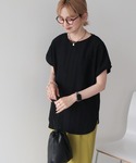 tシャツ 半袖 フレンチスリーブ総レースプルオ...の詳細画像3