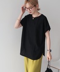 tシャツ 半袖 フレンチスリーブ総レースプルオ...の詳細画像4