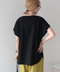 tシャツ 半袖 フレンチスリーブ総レースプルオ...の詳細画像5