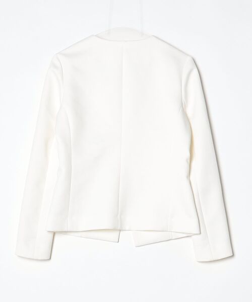 「theory luxe」 ノーカラージャケット 40 ホワイト レディース_画像2