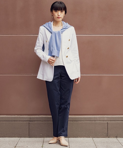 「BANANA REPUBLIC FACTORY STORE」 テーラードジャケット 0 ネイビー レディース_画像2